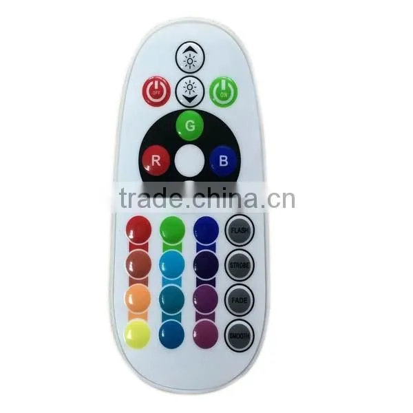 Brightness LED E27.3W 5W 7w IR remote rgbw light bulb with full color rotating