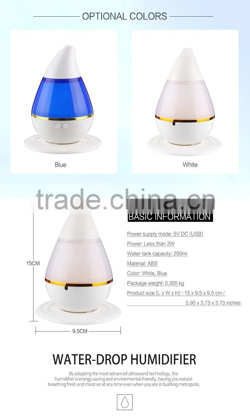 Household humidifier ultrasonic Cool Mist ionizer anion air cleaner for House Office Baby Kids Pet Smoke Dust Formaldehyde