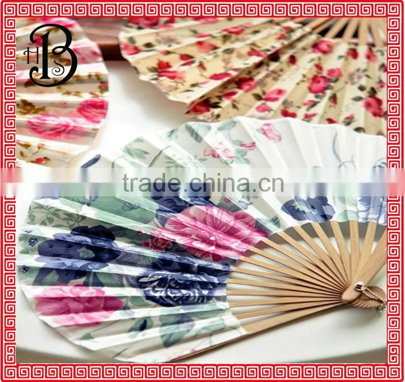 hot sale promotion products folding fan bamboo fans hand fan