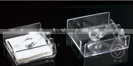 JF-190 transparent vertical V shaped tissue box