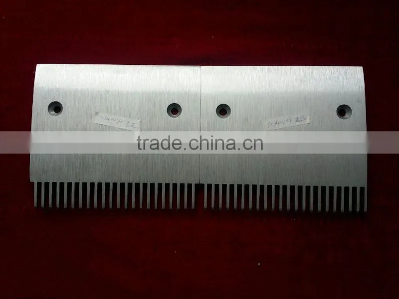 china made 22 teeths aluminium alloy escalator comb plate