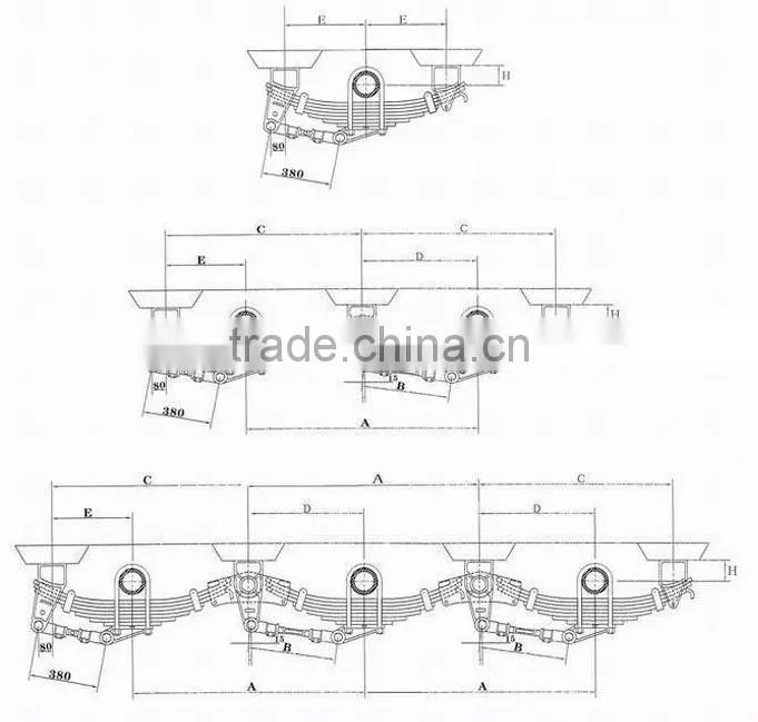 Mechanical Suspension,Trailer Suspension, Trailer parts