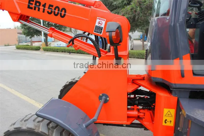 Everun Telescopic Wheel Loader ER1500 with Rops&Fops