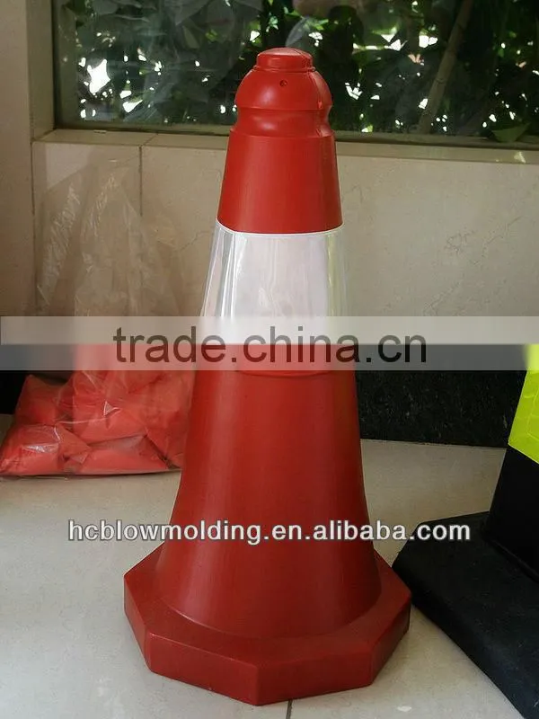 OEM Blow Molding HDPE Plastic 75cm Traffic Cone /Road Cone reflecting road cone