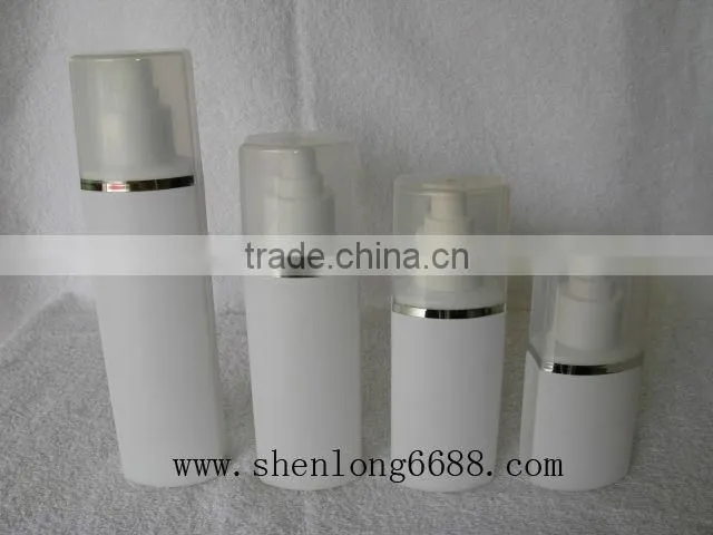 Plastic shampoo bottles