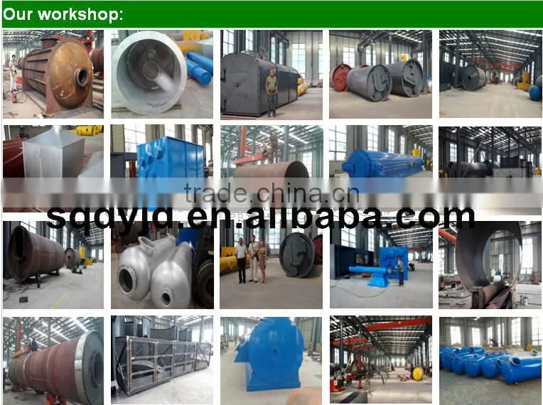DAYI New Design waste tire, rubber, plastic old waste tire pyrolysis equipment with CE,ISO,BV,TUV low invest High profitable
