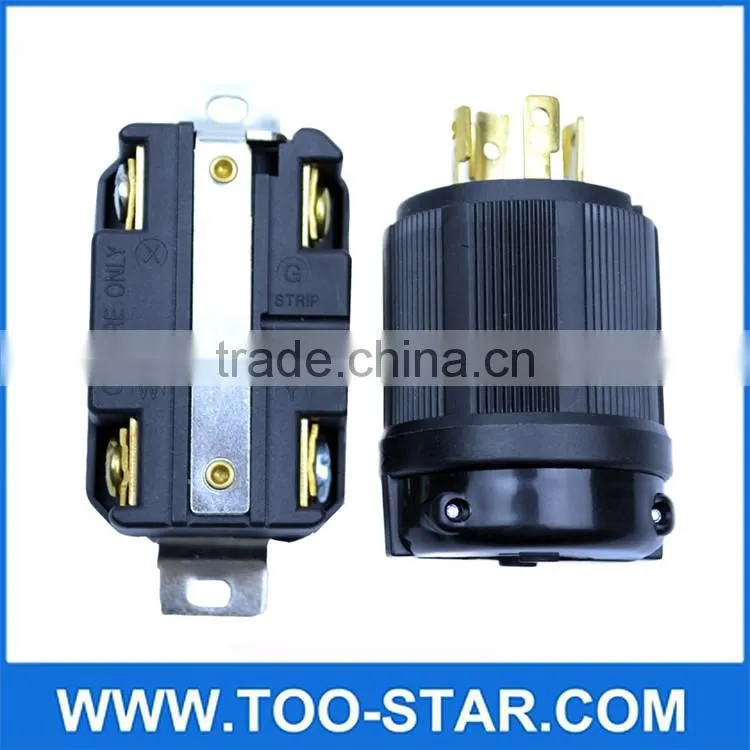 GENERATOR RV AC PLUG & SOCKET L14-30 30 AMP 120V 220V MALE & FEMALE RECEPTACLE