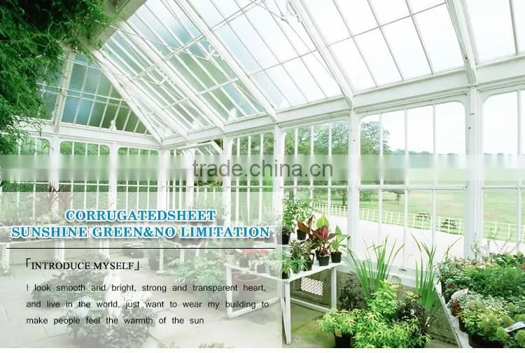 Polycarbonate twin wall uv protected pc hollow sheets plastic roofing material