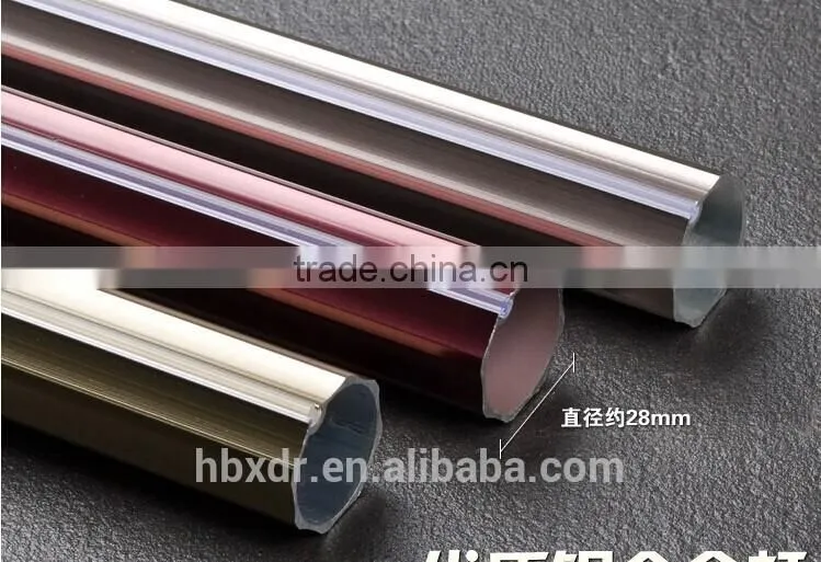 aluminum curtain rod bracket end caps plug profile