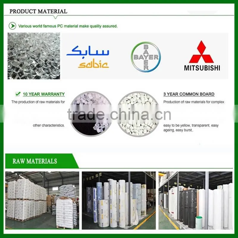 PC Solid Sheet Budilding material plastic sheets Polycarbonate solid sheets for greenhouse
