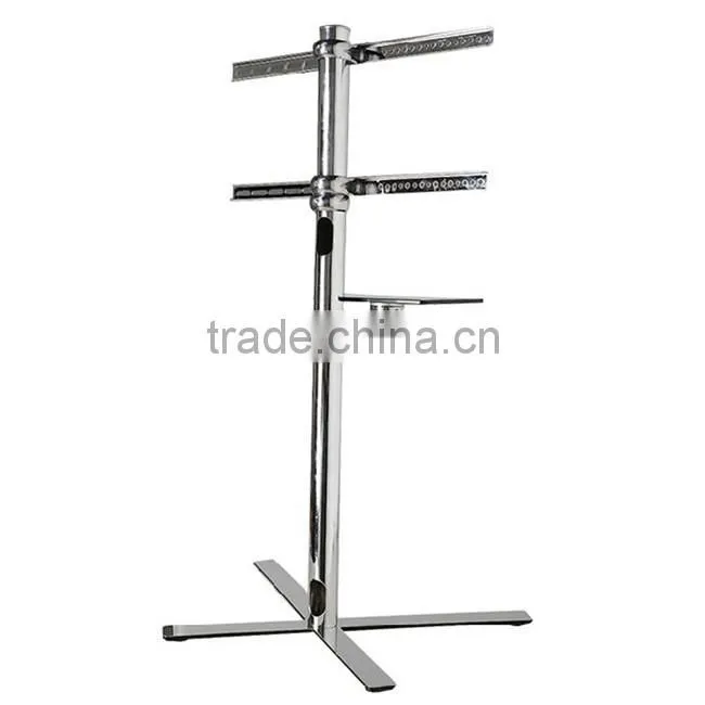 LCD LED TV Stand with Universal Mounting System Stainless Steel TV Stand