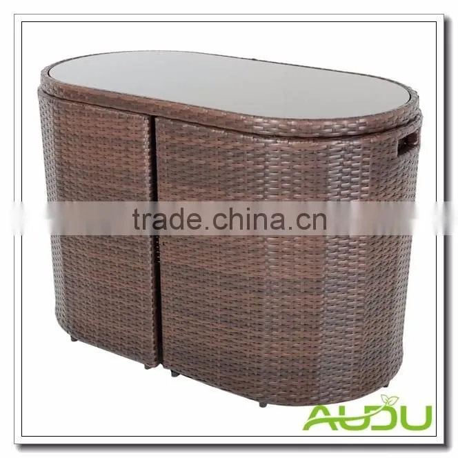 Audu Pittsburgh Outdoor Garden Rattan Dining Set