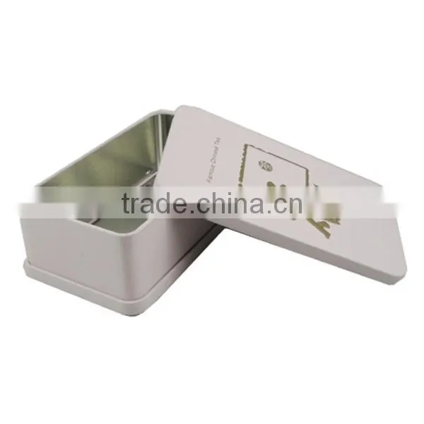 rectangular tin box tea