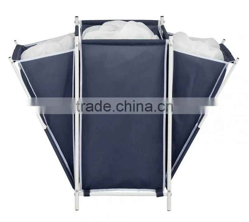 Vivinature 2015 new design laundry hamper wtih 3 folding sorters