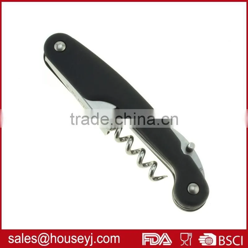 soft grip handle waiter's corkscrew wine opener