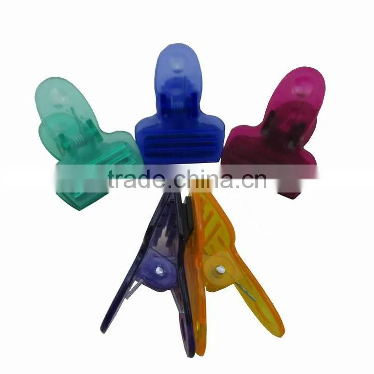 Trade assurance colorful magnetic plastic spring clip