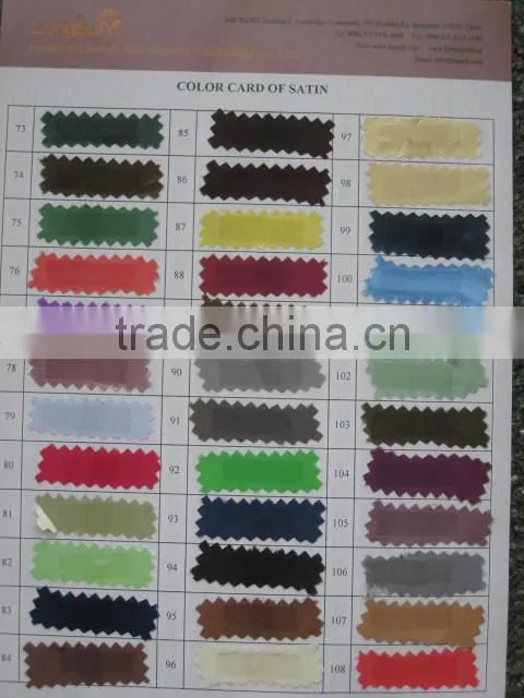 Shiny fabric roll satin /rosette satin table cloth/plain satin saree