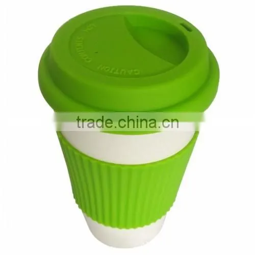 Best seller and feedback Disposable Biodegradable Bamboo Coffee Cup with Lid / Bamboo Cup
