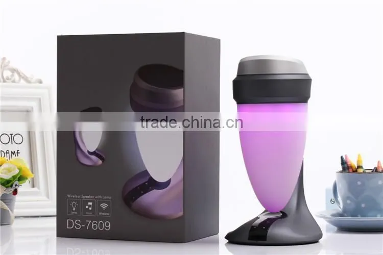 Top selling products wireless big colorful power bank FM bluetooth with led light