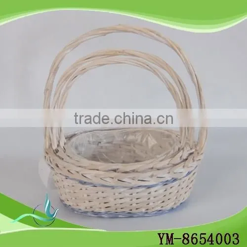 Willow Basket Round With Handle