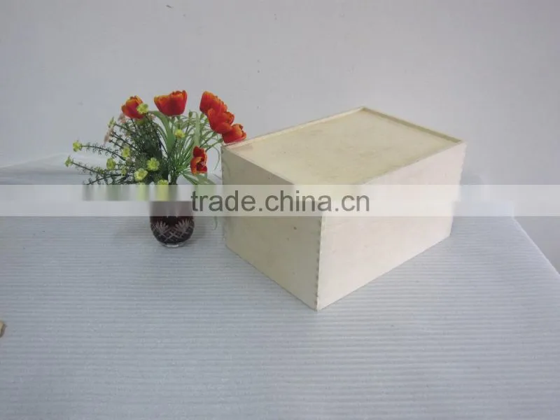 Unfinished Wood Box Without Lid Best Selling wood art craft