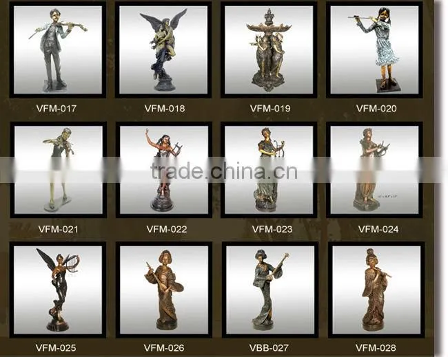 high quality music monkeys on bench statues