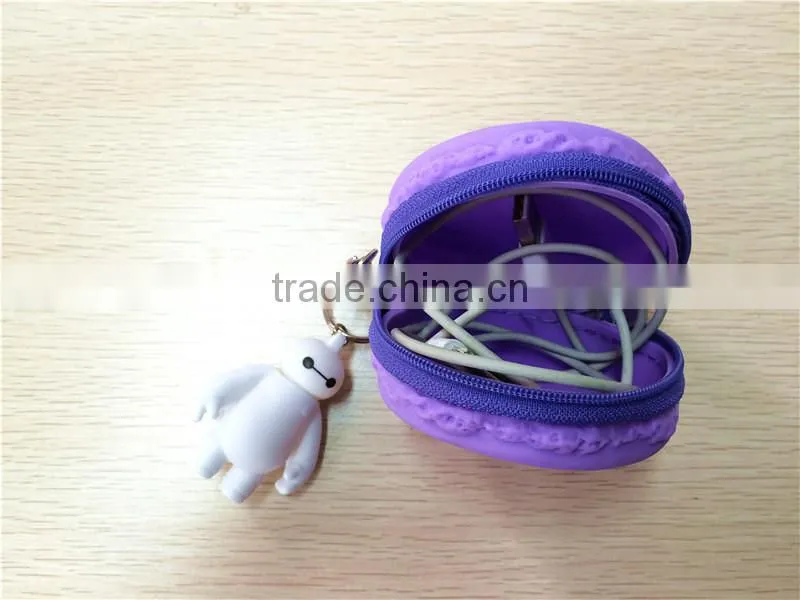 2015silicone Macaron wallet Hot-selling fashionable silicone money pouch and silicon wallet
