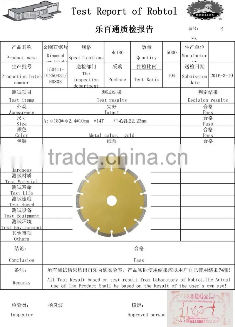 7" Segmented Diamond Saw Blade Angle Grinder Circular Cutting Disc Disk Wheel Universal Stone Brick Block Concrete