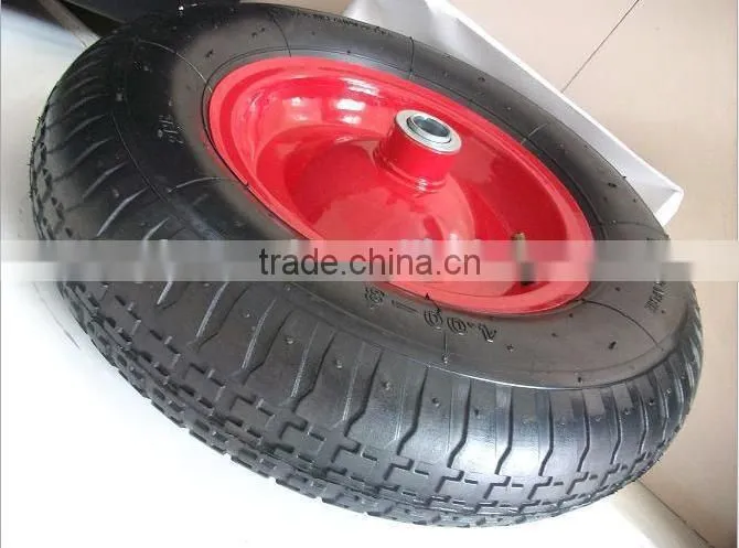 Supply pneumatic wheels with plastic rim16"x4.00-8