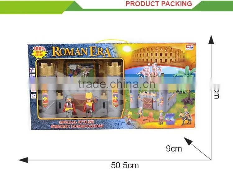 Funny children pretend play set plastic frozen castle toy