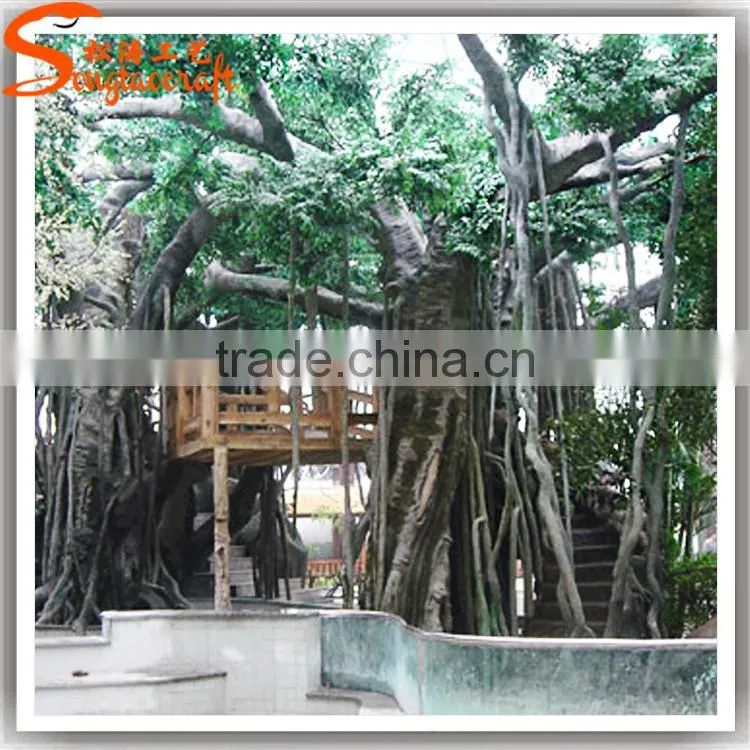 customize all kinds of artificial wooden tree house banyan tree house for home