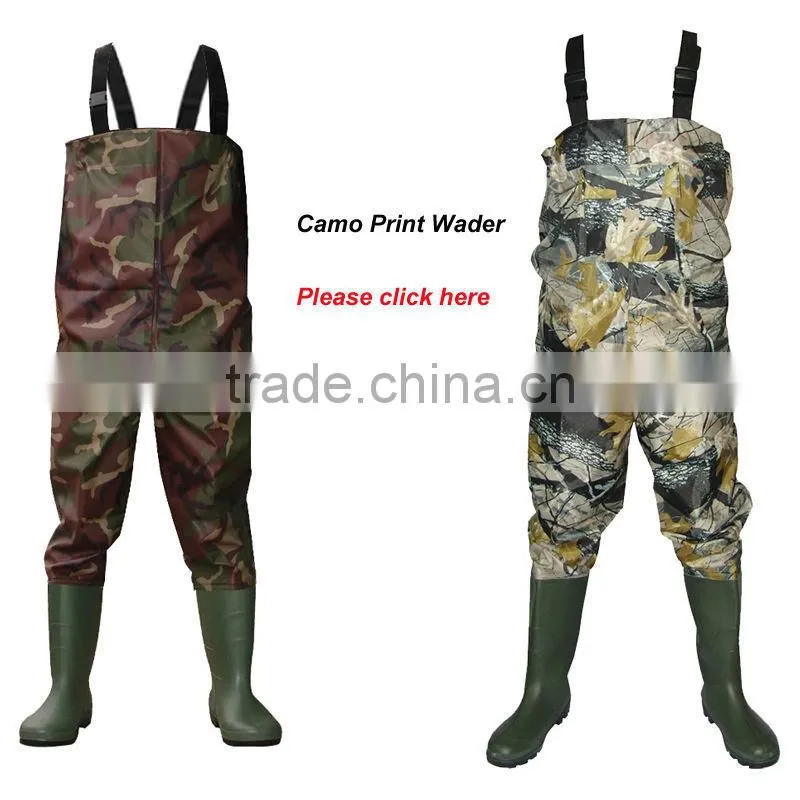 100% waterproof chest fishing PVC wader