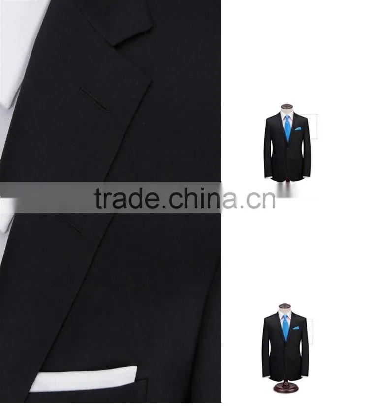 New style wedding dress suits for men black coat pant men suit 10 years experience with SGS BSCI
