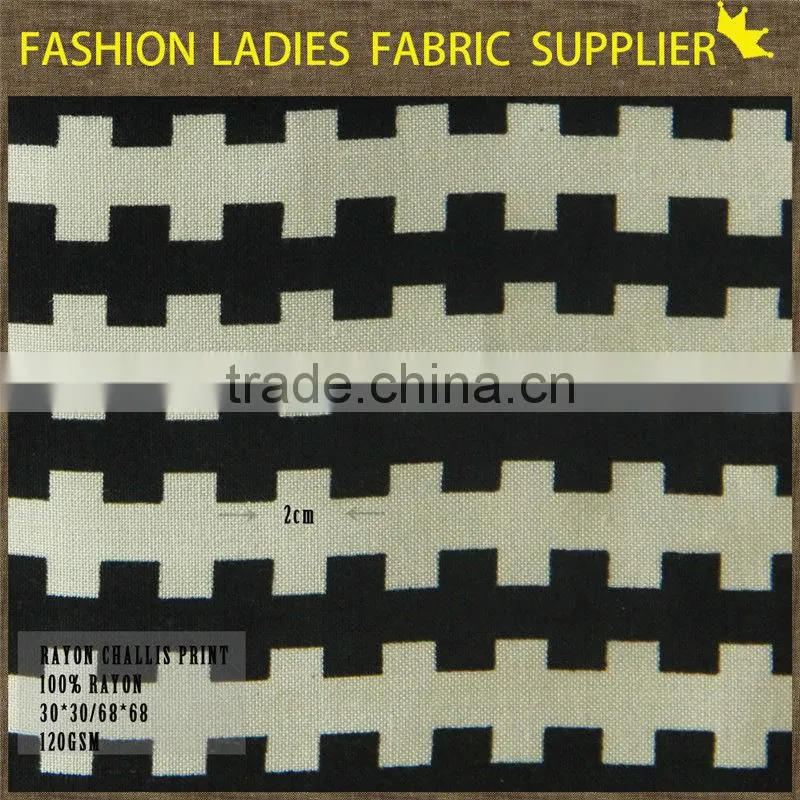 2014 Best Seller Rayon Fabric Suppliers, Printed Rayon Viscose Fabric