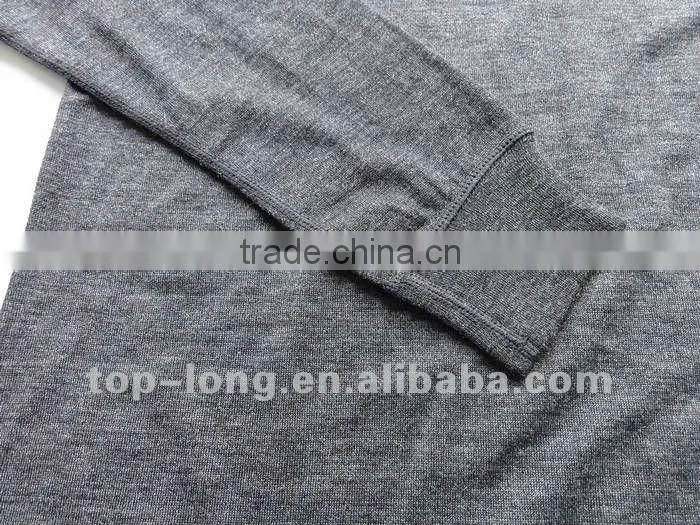 100% merino(70s) charcoal men thermal underwear