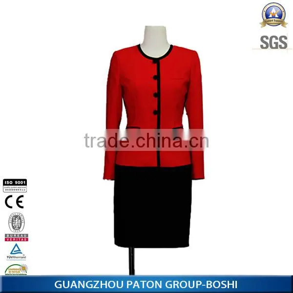 Guangzhou Factory OEM type Top And Skirt Women Suit Ladies Blazer Suit