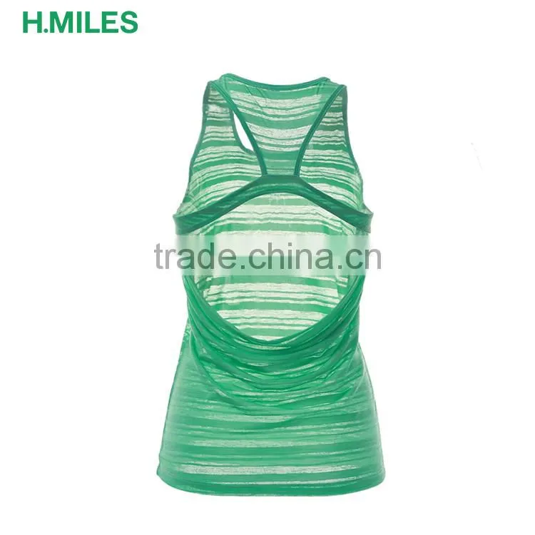 Gym women backless fitness tank top vests waistcoats
