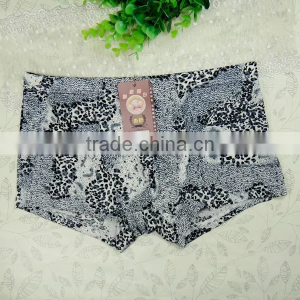 Fashion geometry men underwear hot selling high quality bamboo fiber men boxer briefs