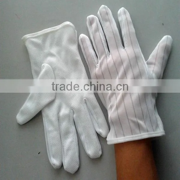 Shenzhen ESD PVC Dotted Palm Gloves