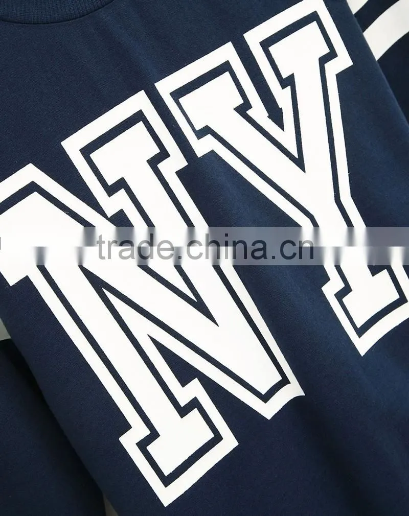 print letters 100% cotton fabric children sports pullover boys sweatshirt