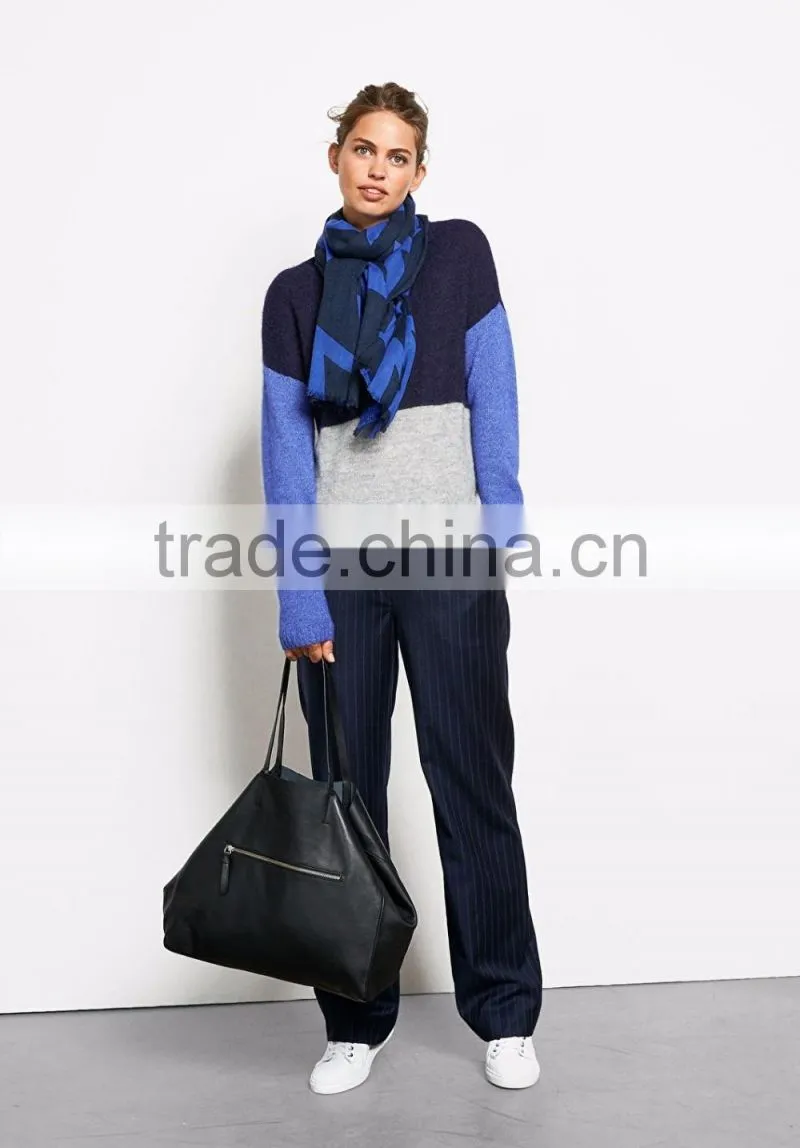 Custom Brand Sweaters Ladies Three Color Fashion Korean Knitted Cardigan For Women