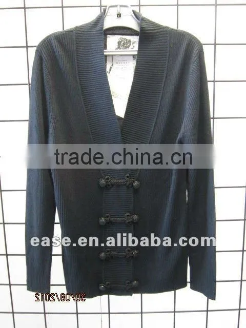 splicing color v -neck long sleeves men slimming knit sweater