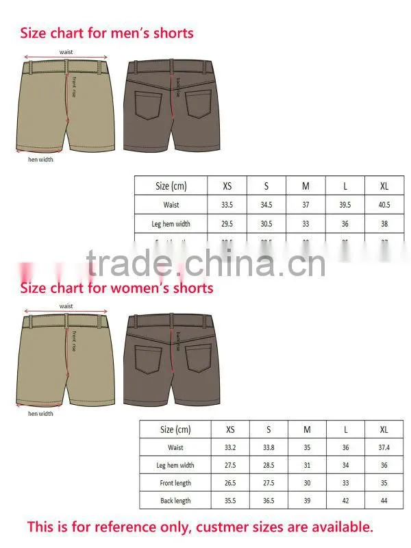 Custom Moisture Wicking Lightweight Stretch Woven Men's Golf Shorts
