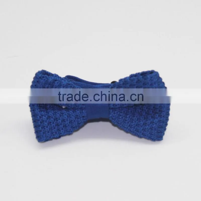 Top Popular Design Solid Color Knitted Bow Tie For Good Dress Accessories