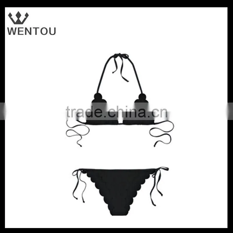 Wholesale women sexy Scalloped Bikini