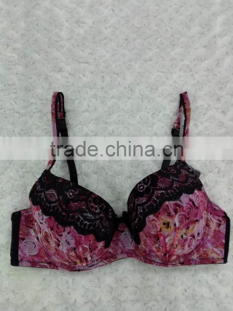 wholesale plus sizes women bra ladies beautiful flower sexy bra