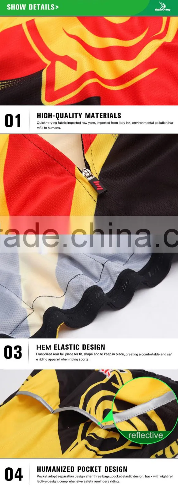 BEROY cycling long sleeve jersey and pants set,100 polyester china cycling team jersey