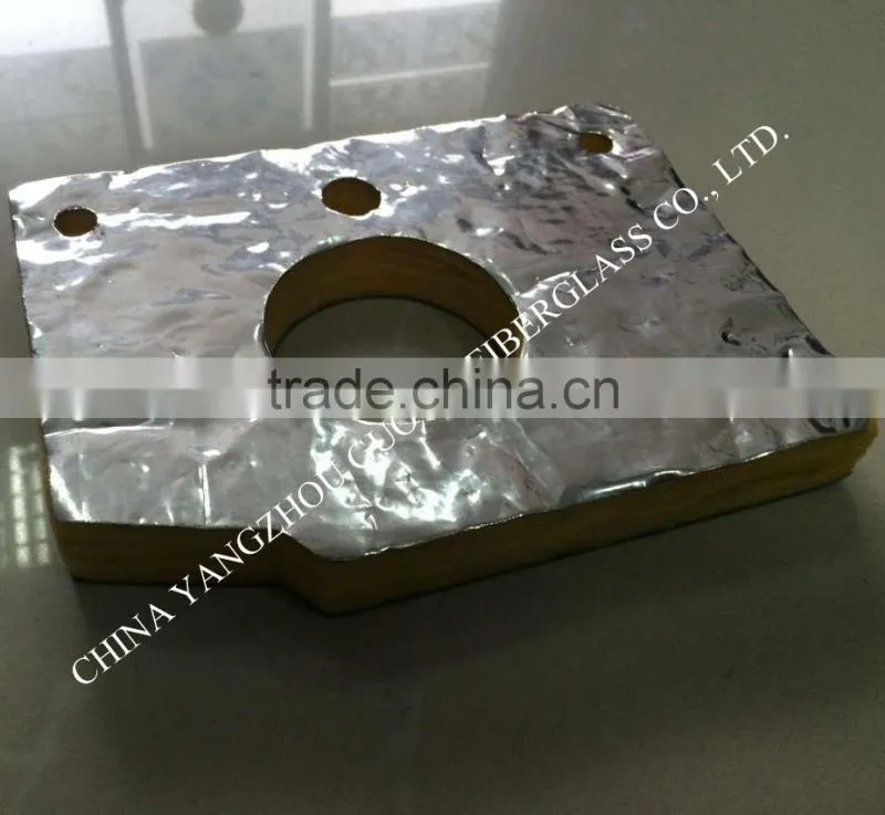 120kg/m3 different shape glass wool sealing part