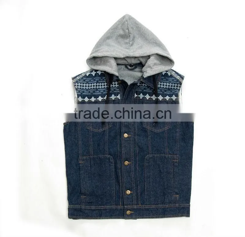 denim top vest