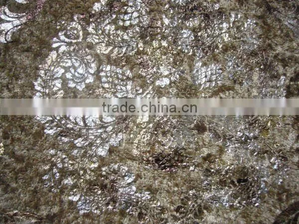New fashion middle east fabric,polyester tricot velvet, warp knitting velvet fabric